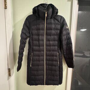 Michael Kors Packable Down Long Puffer Coat Black | Size M | Excellent Condition